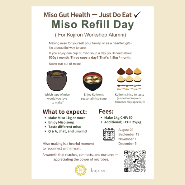 Miso Refill Day (For Kojiron Miso workshop Alumni)